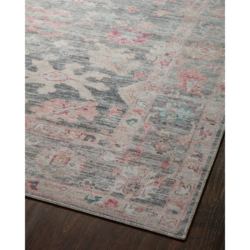 Elysium Graphite / Multi Area Rug, Rectangle 5' x 7'6"