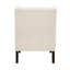 Fauteuil de 8,5 po de hauteur beige avec coussin de siège en mousse et housse amovible en tissu texturé-1694112352