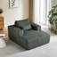 Fauteuil en velours côtelé sans assemblage