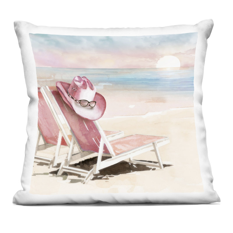 Coussin Blush Pink Beach Chairs