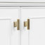 Meuble-lavabo 30 po avec lavabo, meuble-lavabo autoportant avec 1 tiroir et 2 portes à fermeture en douceur avec rangement pour porte, structure et pieds en bois massif, blanc-105248740-105248742