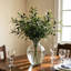 Ensemble de branches d'olivier et de tiges d'eucalyptus artificielles, tiges de verdure artificielle, 4 branches d'olivier et 12 tiges d'eucalyptus pour vase, décoration champêtre, maison, mariage