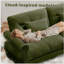 Canapé modulaire surdimensionné en velours super confortable avec repose-pieds mobile-2000624524
