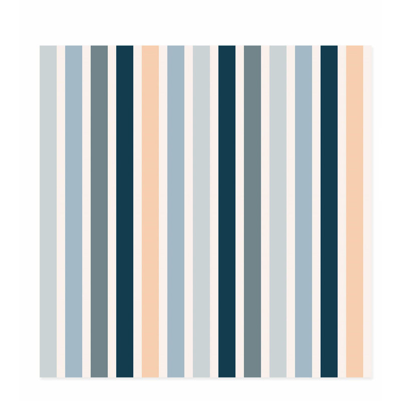 «Abstract Boho Stripes», reproduction d'art sans cadre, H 10 po x l 10 po
