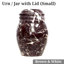 Marble Cremation Urn for Small Portion of Ashes, Black Zebra-113093698