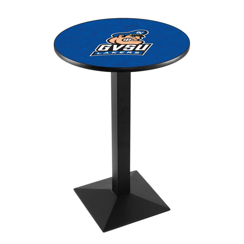 Round Metal Base Dining Table, Black Wrinkle, Grand Valley State University