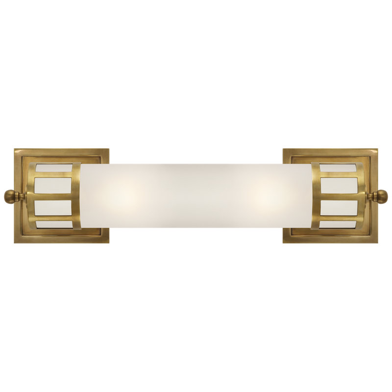 Openwork 2 - Light Bath Sconce, Hand-Rubbed Antique Brass