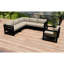 Avion 6 Piece Sectional Set - Black-376409132-387827691