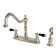 Kingston Brass Duchess Two-Handle 4-Hole 8" Centerset Kitchen Faucet with Side Sprayer