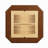 Square Top Game Table with Wooden Pedestal Base-112663711