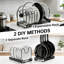 Expandable Metal Pot Lid and Pan Organizer Rack – Adjustable 10+ Compartments – Durable, Rust-Resistant, Space-Saving Storage – Easy to Install for Kitchen Cabinets & Countertops