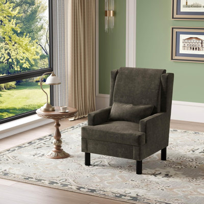 Fauteuil d'appoint à oreilles MidCentury