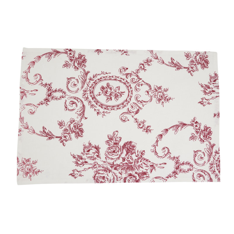 Napperon Floral, Rouge