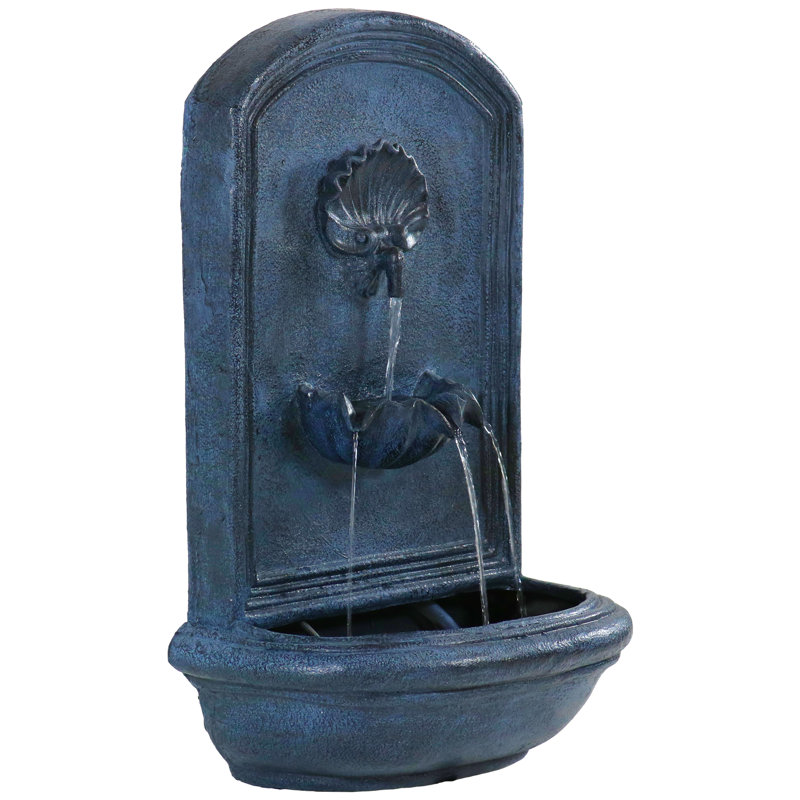 Fontaine murale Dunnell résistante aux intempéries - gris foncé, Gris foncé