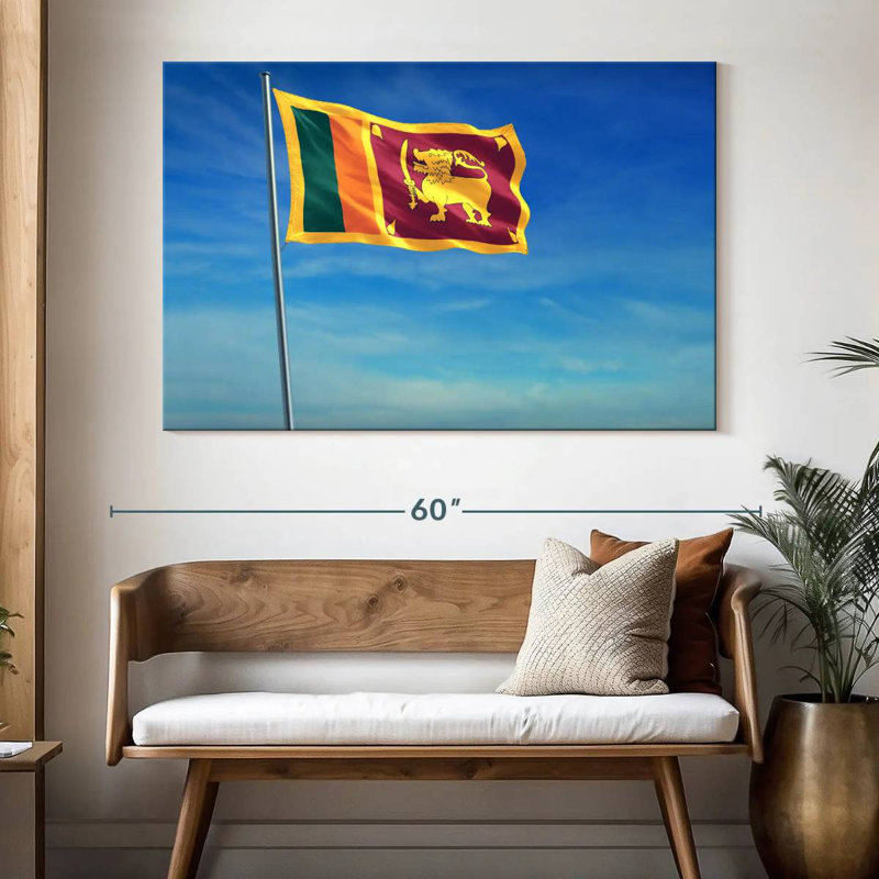 Borges Hoisted Sri Lanka Flag