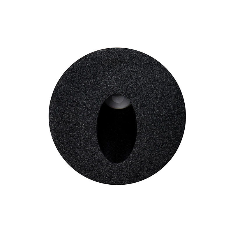 Giuliano Low Voltage Integrated LED Metal Deck Light, Black
