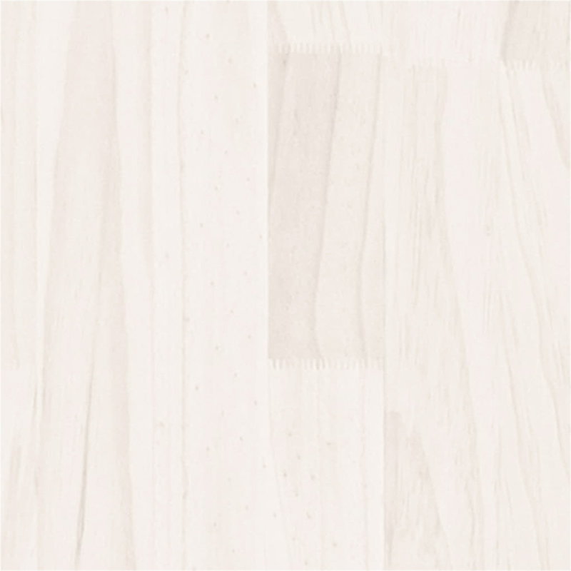 Misouk 35.5cm W Solid Wood Bedside Table, White