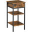 Nightstand, with a Drawer and 2 Storage Shelves, Space Saving, Modern-618575204