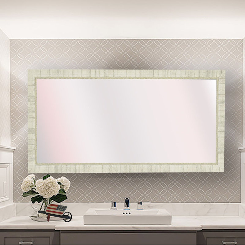 Arjunveer Wood Flat Wall Mirror