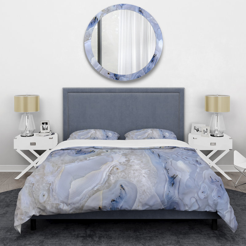 Ensemble de housse de couette moderne et contemporaine, Housse simple + 1 taie décorative
