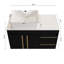 Meuble-lavabo de rangement polyvalent 36 po avec lavabo vasque en céramique
