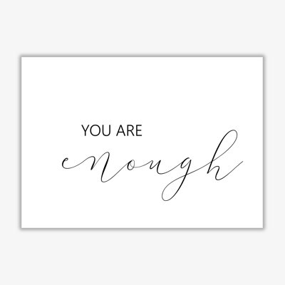 You Are Enough Landscape - Print