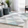 Arden Power Loom Teal/Grey Rug