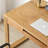 Simple Log Style Rectangular Oak Computer Desk-1186491763