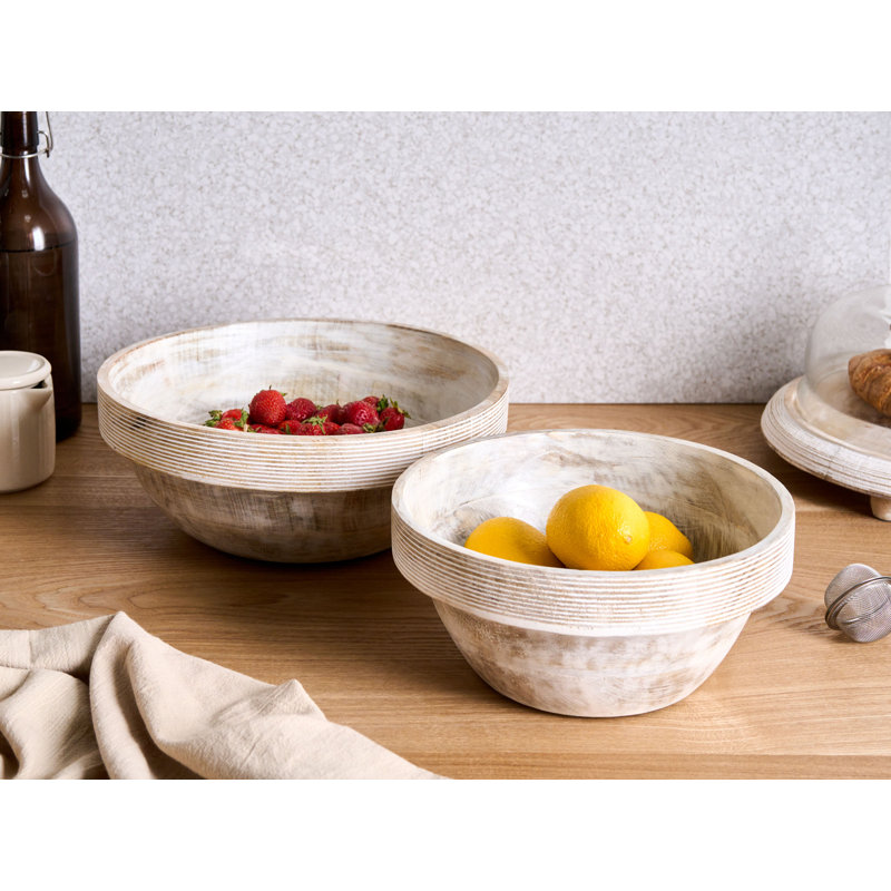 Handmade Mango Wood Decorative Bowl 2