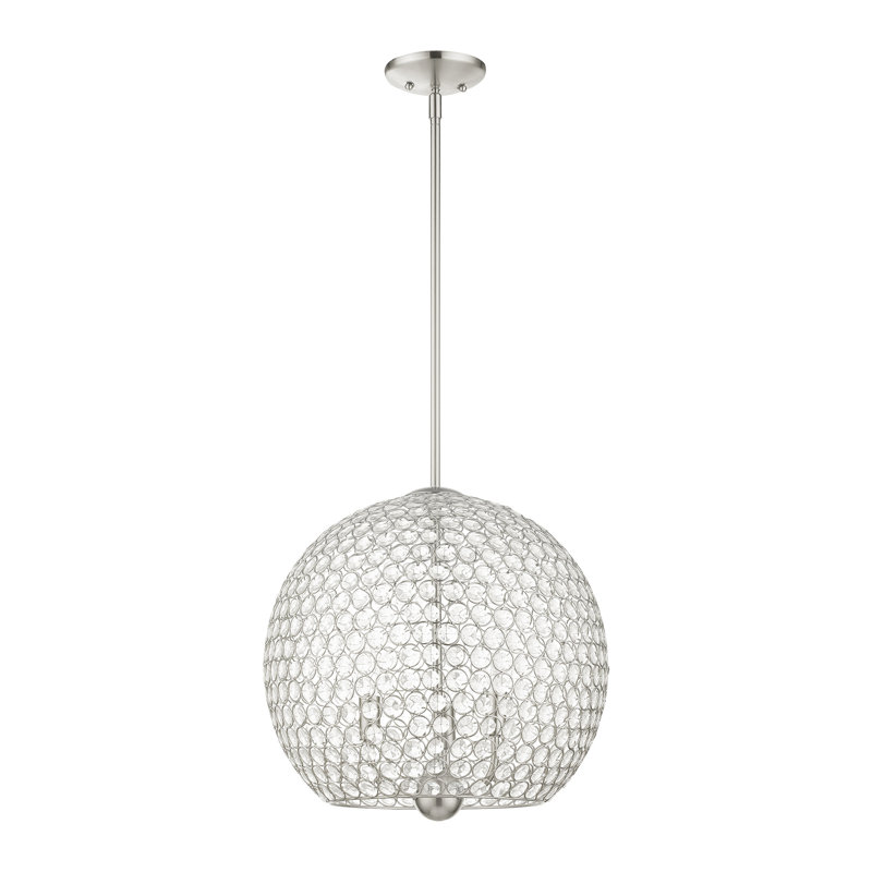 Ludie 3 - Light Single Pendant, Brushed Nickel