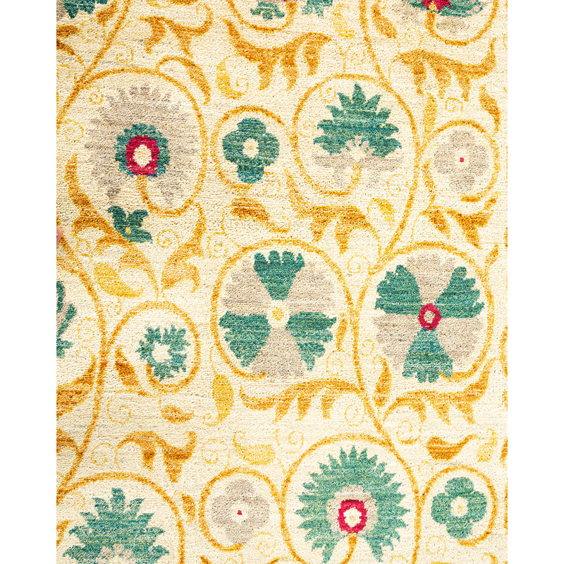 Suzani One-of-a-Kind 18' 4" X 12' 3" Hand Knotted Area Rug
