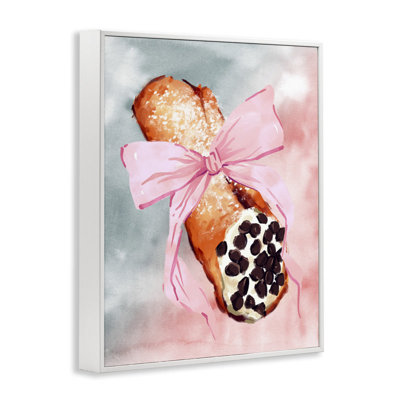 Glam Cannoli Pastry Art par Ziwei Li, Estampe numérique encadrée blanc bord de mer, H 20 po x l 16 po