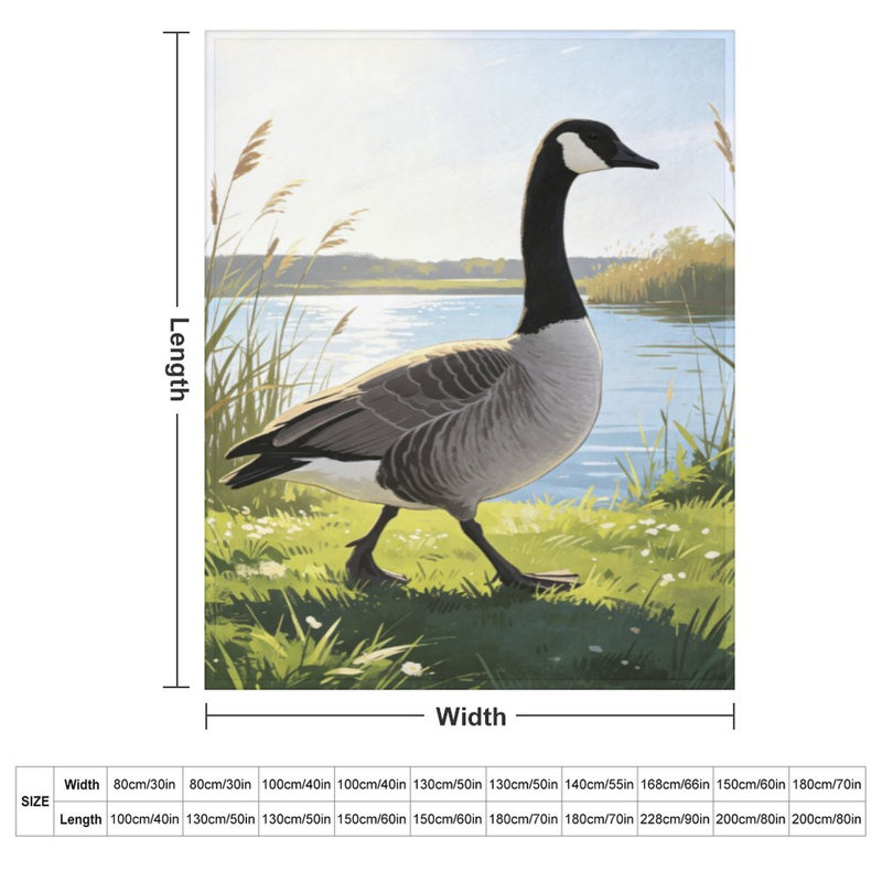 Jeté en flanelle Canada Goose, 40x50in