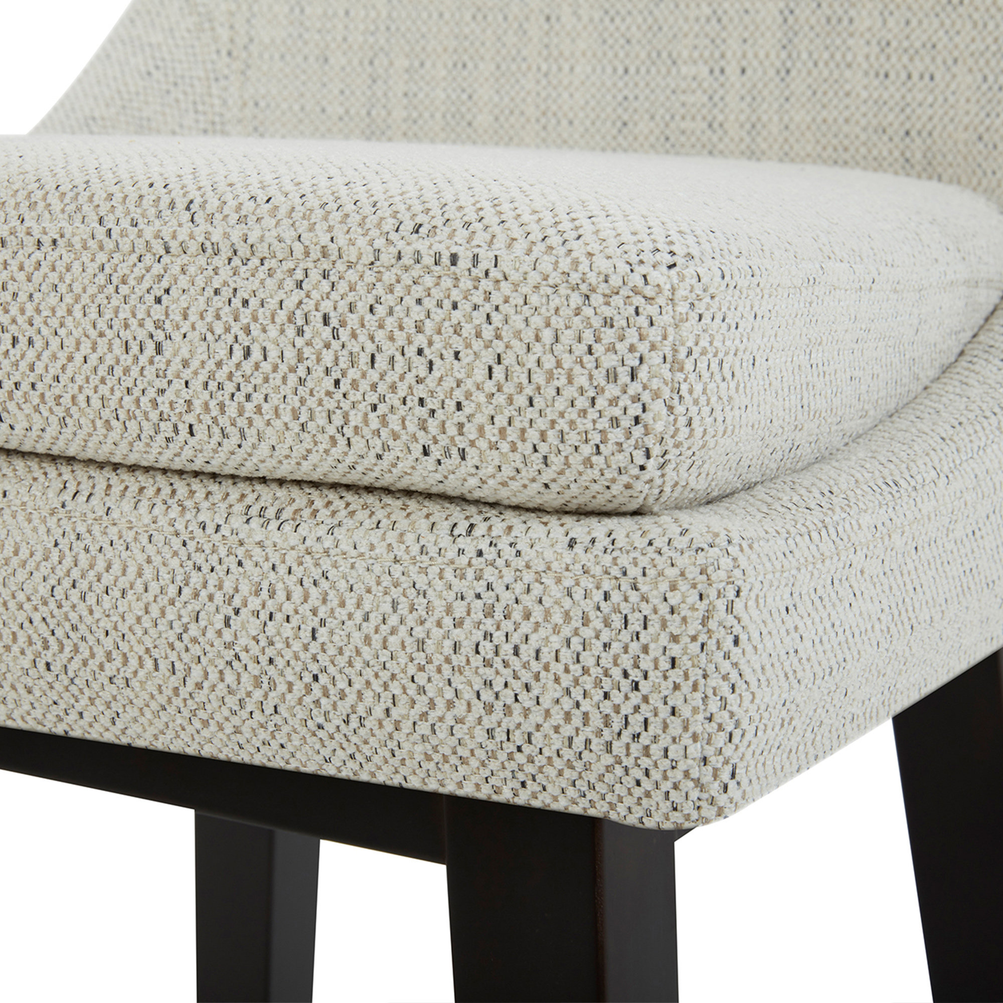 Zahara Upholstered Swivel Counter Stool, Bar Stool (30” Seat Height), Prestige Ivory Basketweave/Brown