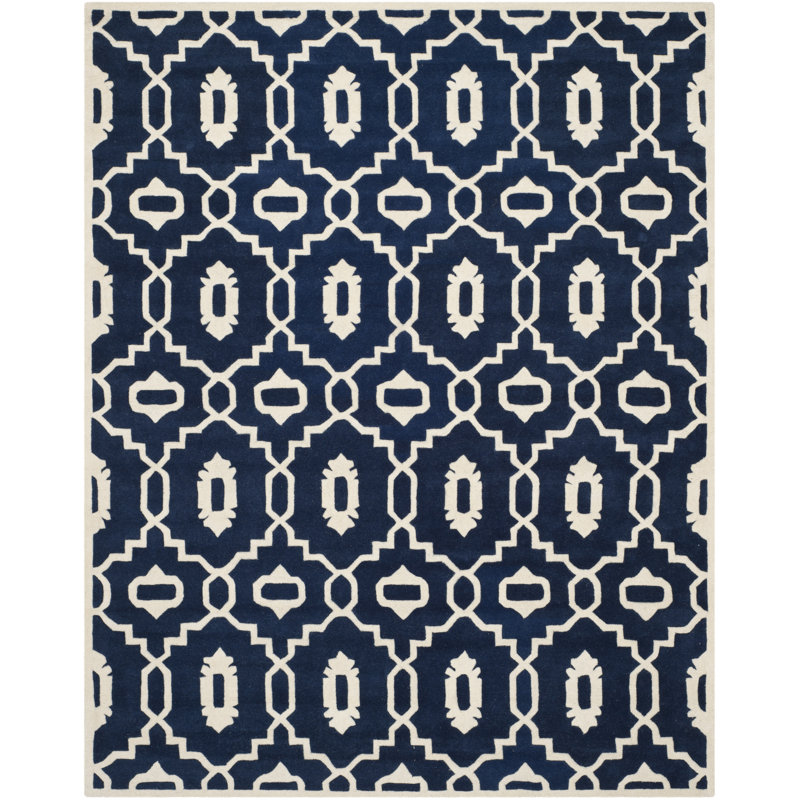 Carolene Hand Tufted Wool Geometric Rug, Rectangle 8' x 10'