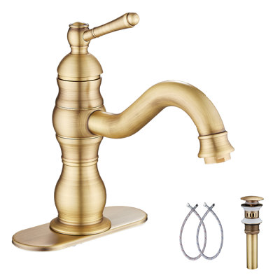 Robinet de salle de bain à un trou avec drain