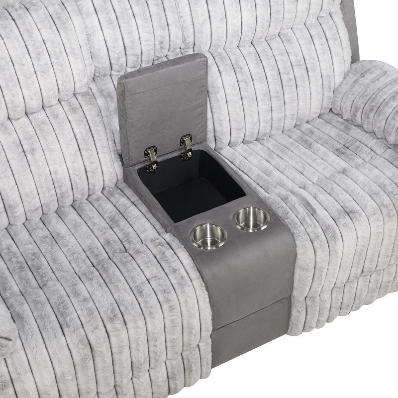 Causeuse inclinable Bruni, Gris