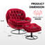 Fauteuil d'appoint avec repose-pieds Anouk-34165142