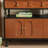 Brown+Black Solid Wood Sideboard