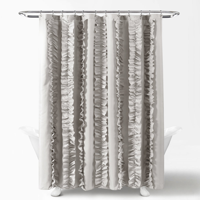 Rideau de douche simple Belle, gris
