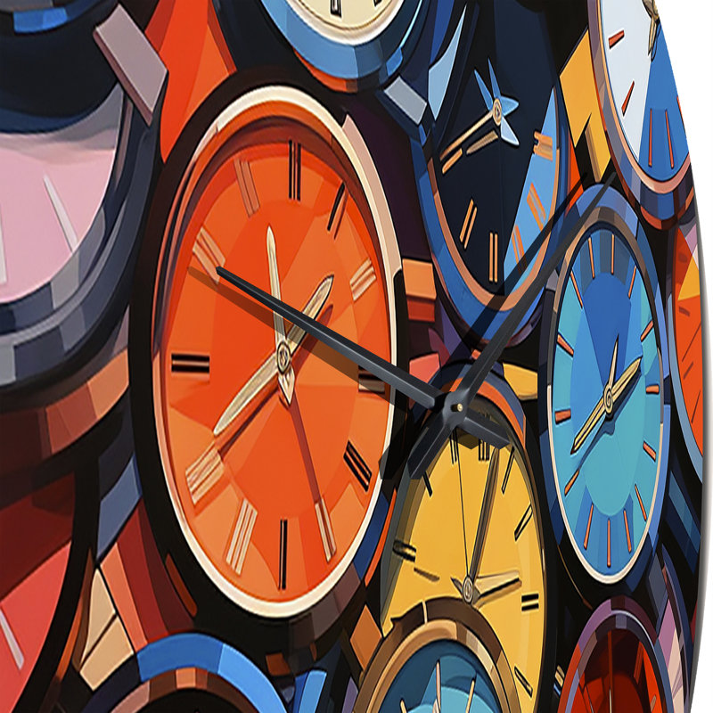 Luxury Watches Chronological Rhythms Metal Wall Clock, Medium