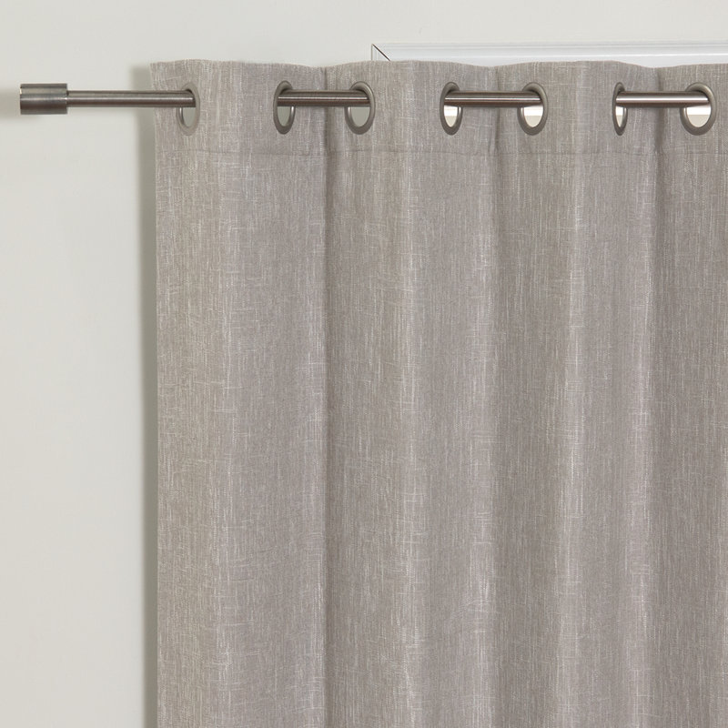 Paire de rideaux occultant avec œillets Francesca, Naturel, l 52 po x L 96 po