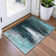 Machine Washable Indoor/Outdoor Xhevrie Teal Rug