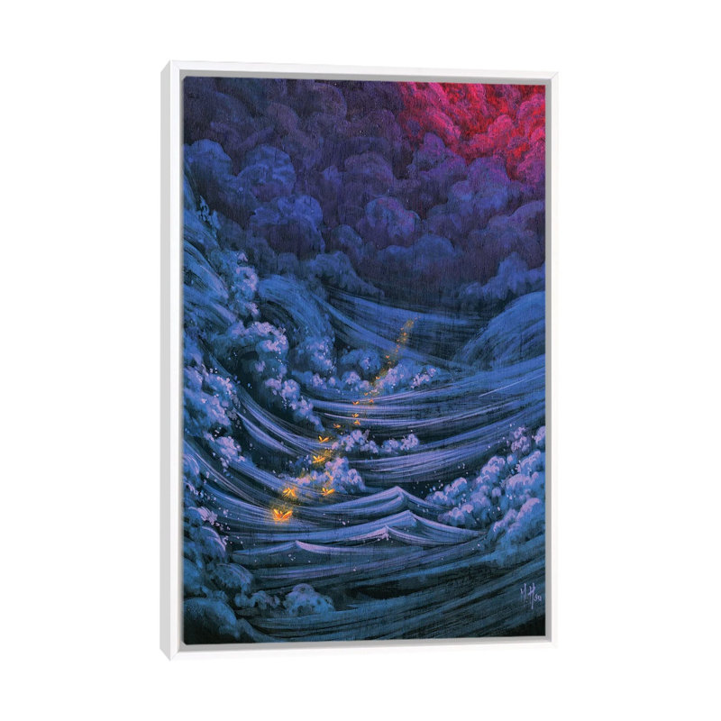 Passage by Martin Hsu - Painting on Canvas, White Framed, 66.04 cm H x 45.72 cm W