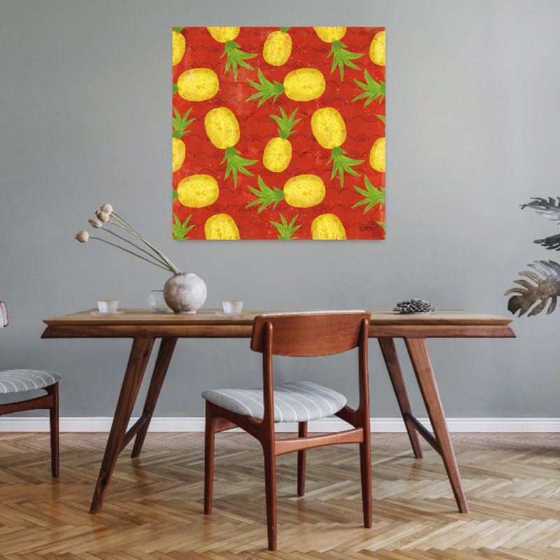 Good Vibes, motif tropical, été, art tropical, H 32 po x l 32 po