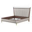 Houston Eastern King Channel Tufted Panel Bed - Walnut