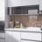 Copper Color Metal With Textured Glass Mosaic Sheet Tile By Modket