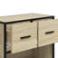 60cm W Metal Bedside Table-2140315956