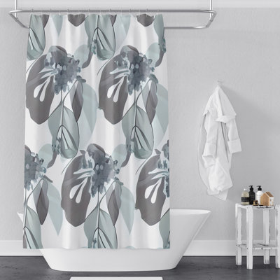 Rideau de douche à motif floral Citally