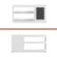 Bibliothèque 3-en-1 pour enfants et armoire de rangement pour jouets avec tableau noir - organisateur blanc moderne pour salle de jeux